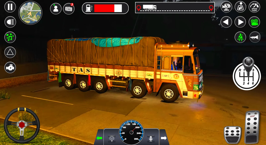 Offroad Cargo Truck Simulator - Gameplay image of android game