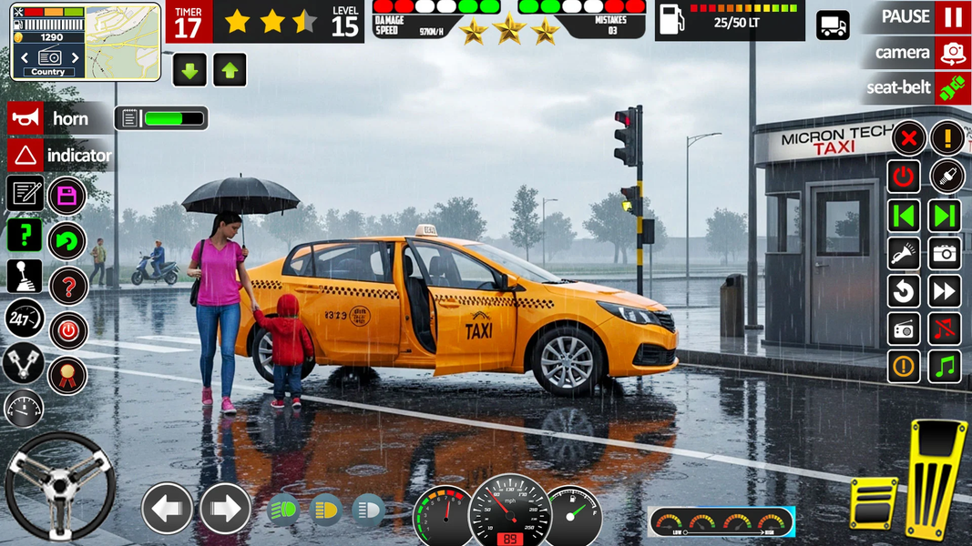 Car Simulator Game: Taxi Games - Gameplay image of android game