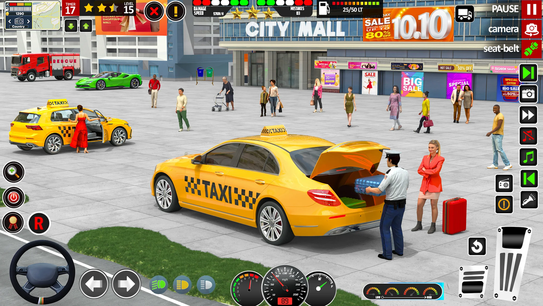 Car Simulator Game: Taxi Games - Gameplay image of android game