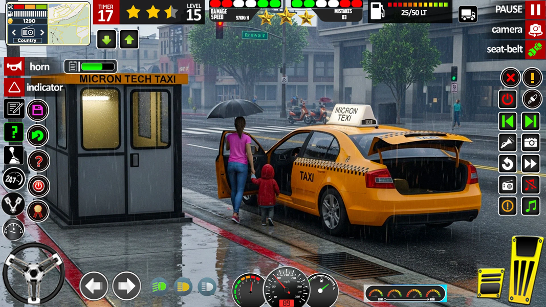 Car Simulator Game: Taxi Games - Gameplay image of android game