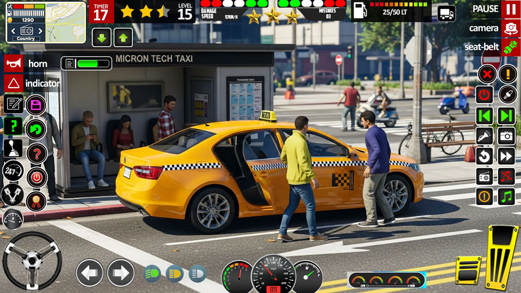 Car Simulator Game: Taxi Games - Gameplay image of android game