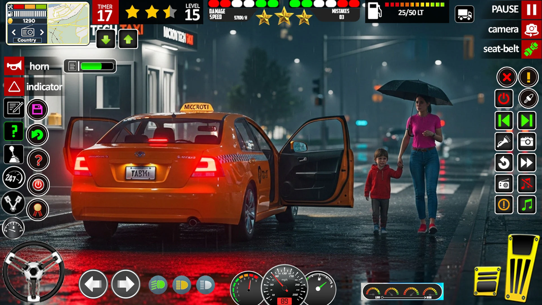 Car Simulator Game: Taxi Games - Gameplay image of android game