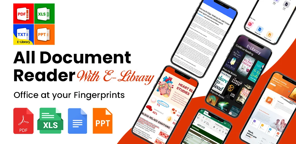 Document Reader: PDF, DOC, PPT - عکس برنامه موبایلی اندروید