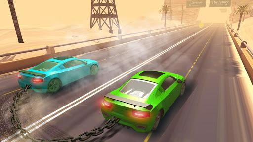 Chained Cars Against Ramp 3D - Gameplay image of android game