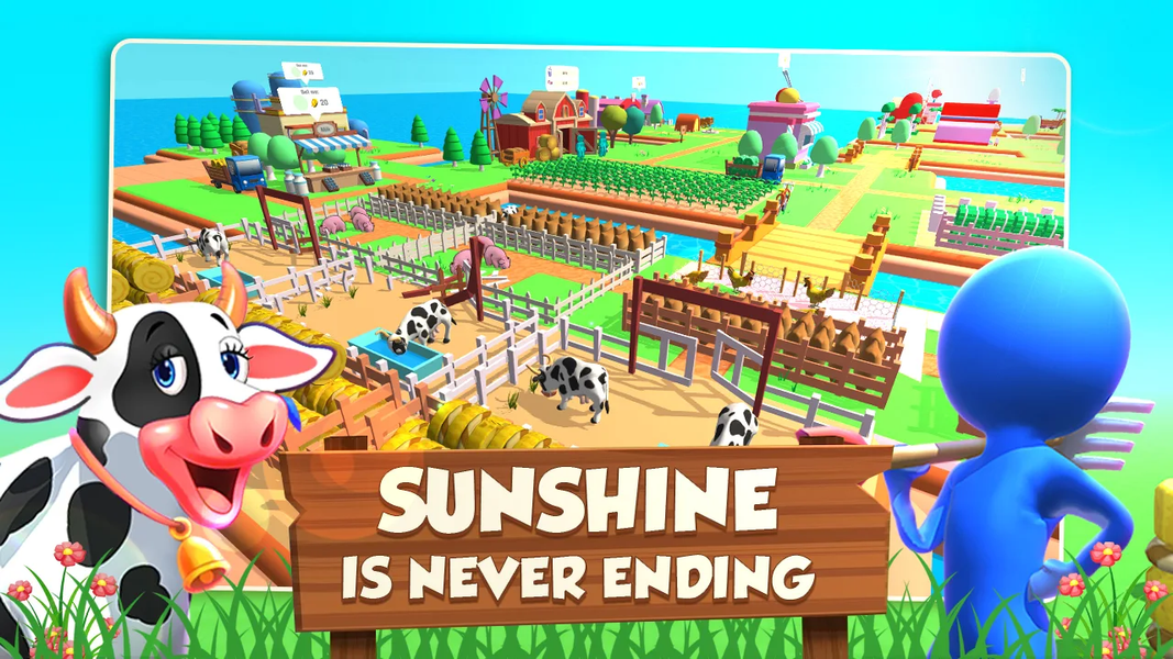 Farming cow - Gameplay image of android game