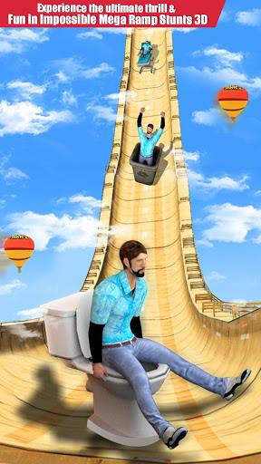Impossible Mega Ramp Stunts 3D - Gameplay image of android game
