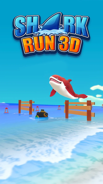 Shark Run 3D - Gameplay image of android game