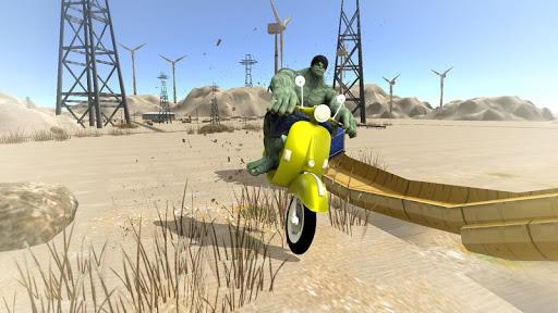 Super Hero Bike: Racing Game - Gameplay image of android game