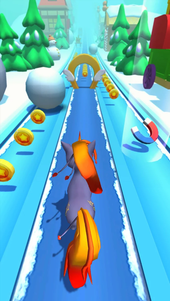 Unicorn Runner 2024 - Gameplay image of android game