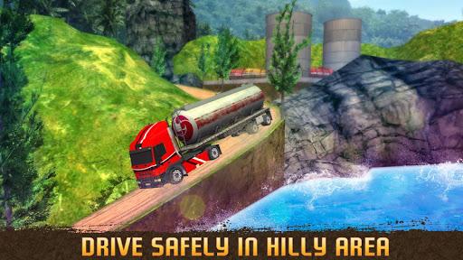 Uphill Oil Truck Simulator - Transporter 2018 - Gameplay image of android game
