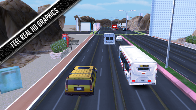 Bus Simulator 3D Game - Gameplay image of android game