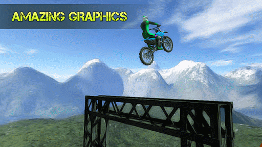 Stunt Bike Island: Stunt Zone - Gameplay image of android game