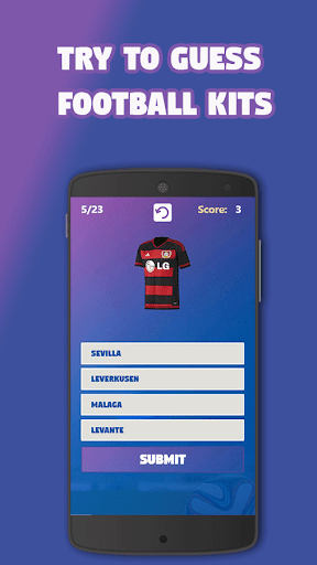 Football Kits Quiz - Image screenshot of android app