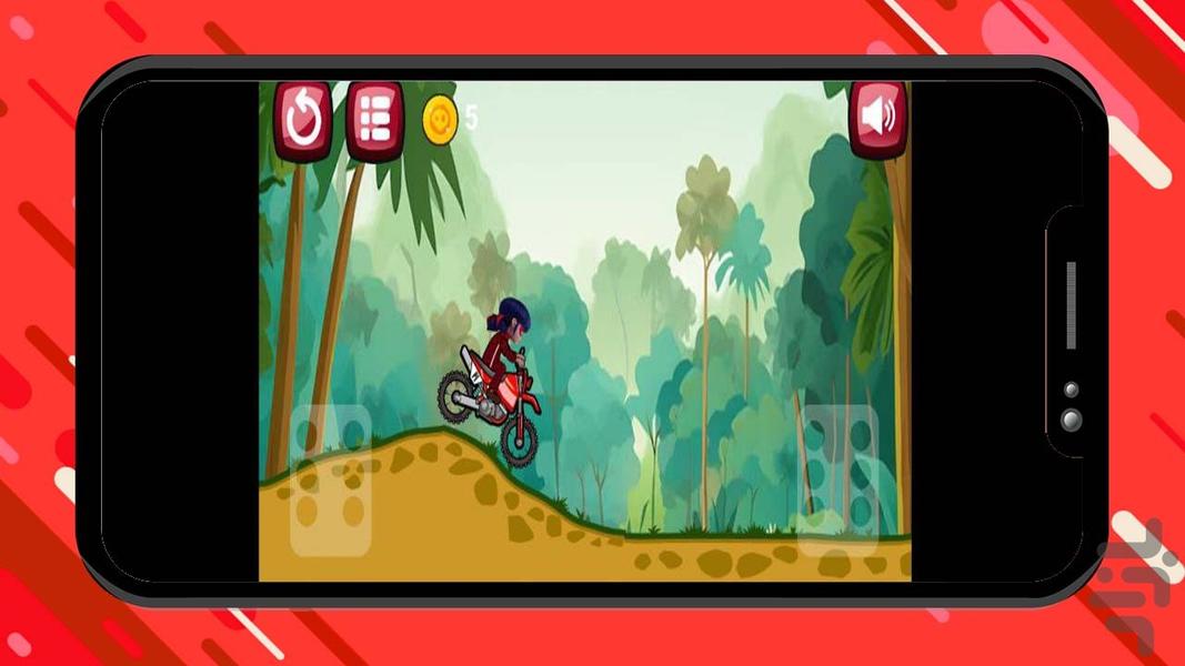 موتور سواری دختر کفشدوزکی - Gameplay image of android game