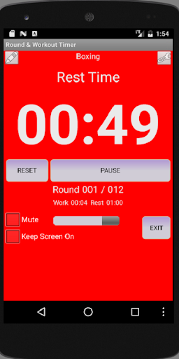 Workout Timer - Image screenshot of android app