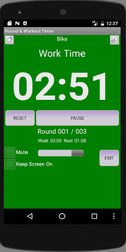 Workout Timer - Image screenshot of android app