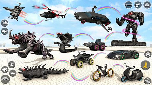 Animal Tiger Robot Car Games - Gameplay image of android game
