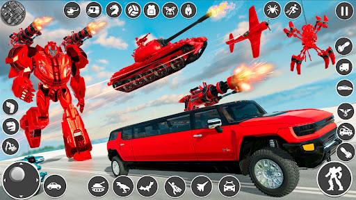 Robot Car Game Limo Robot Game - Gameplay image of android game