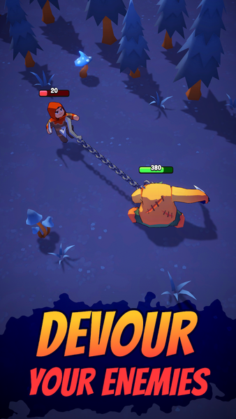 Butcher hero: hook'n'chew RPG - Gameplay image of android game