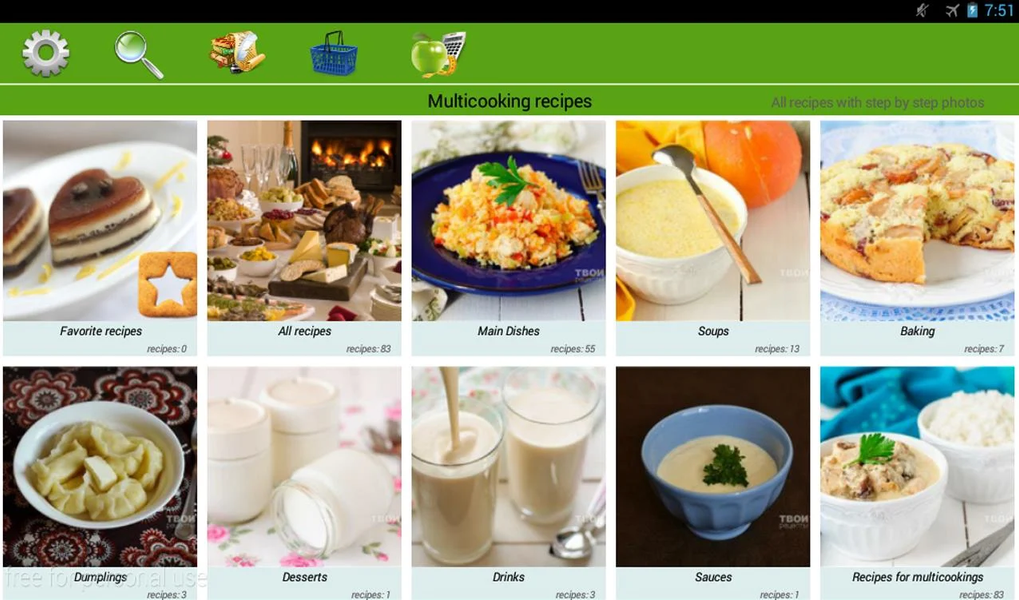 Multicooking recipes - عکس برنامه موبایلی اندروید