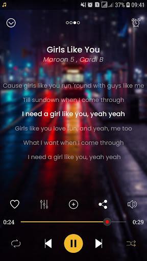 Mp3, Music Player - Image screenshot of android app