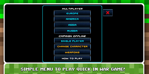 Blocky Gun Warfare Zombie - Gameplay image of android game