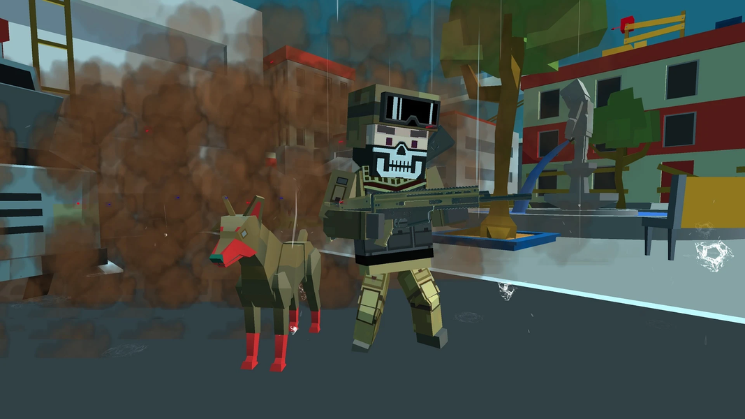 Blocky Combat Swat Zombie 1 - عکس بازی موبایلی اندروید