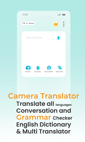 Translator- Voice, Photo, Text - عکس برنامه موبایلی اندروید