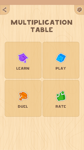 Multiplication table (Math) - عکس بازی موبایلی اندروید