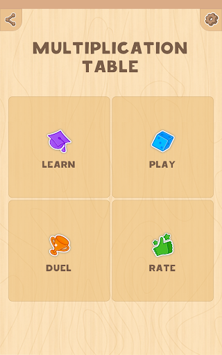 Multiplication table (Math) - عکس بازی موبایلی اندروید