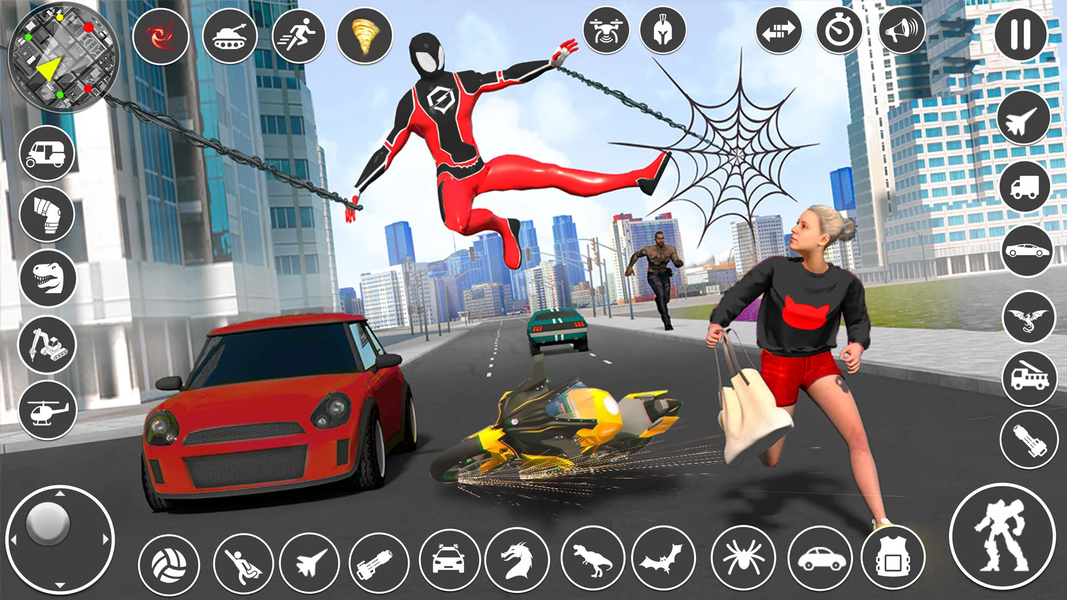 Spider Robot Hero Car Games - عکس بازی موبایلی اندروید