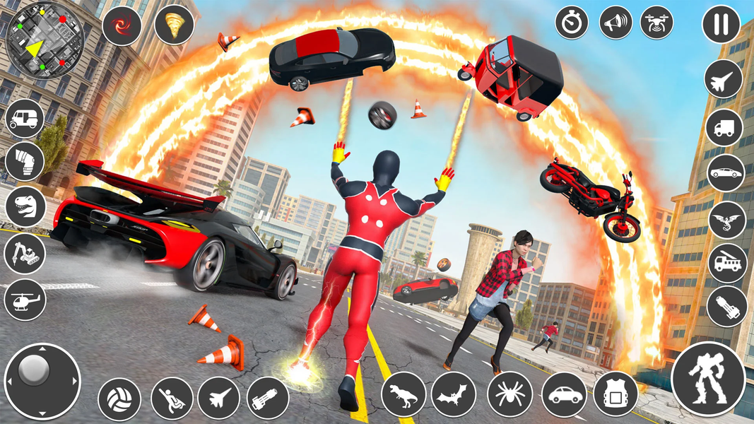 Spider Robot Hero Car Games - عکس بازی موبایلی اندروید