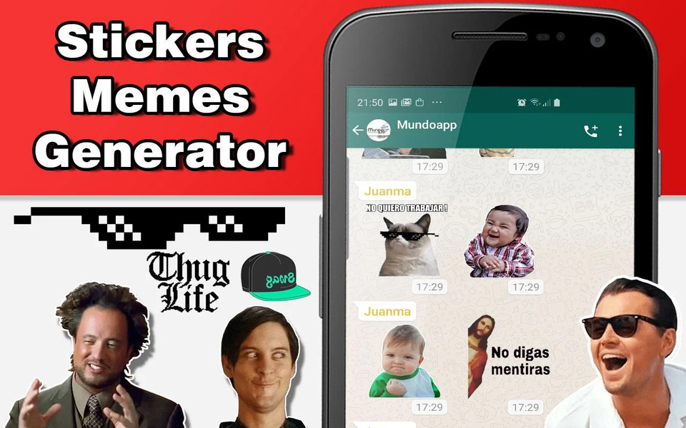 Create stickers memes - Image screenshot of android app