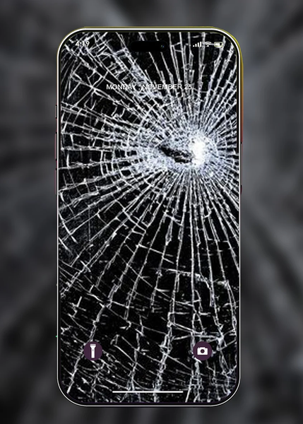 Broken Screen Wallpaper HD - Image screenshot of android app