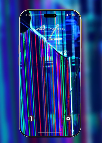 Broken Screen Wallpaper HD - Image screenshot of android app