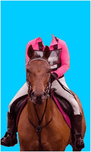 Horse With Man Photo Suit HD - Image screenshot of android app