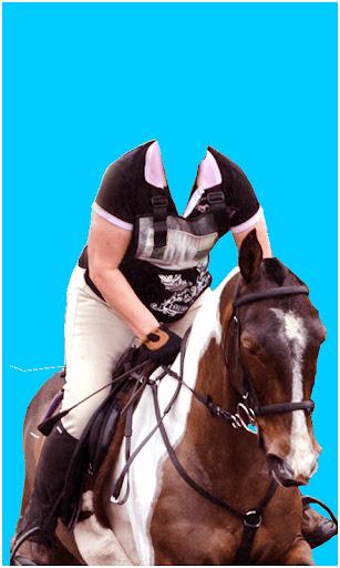 Horse With Man Photo Suit HD - Image screenshot of android app