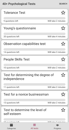 40+ Psychological Tests - Image screenshot of android app