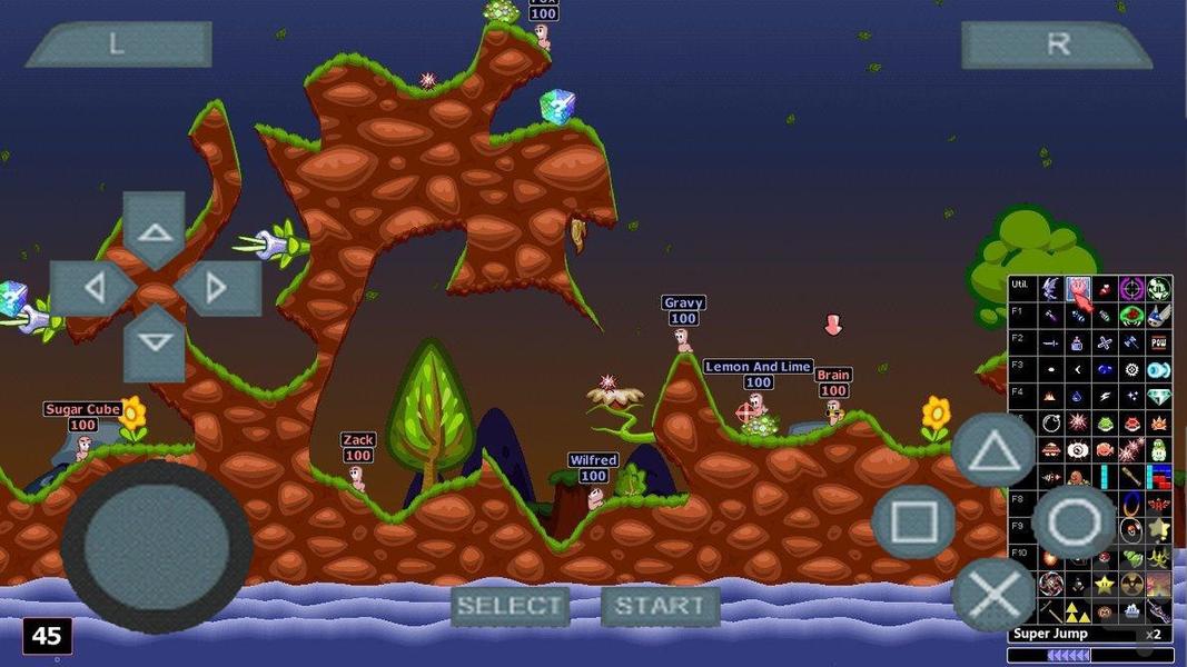 کرم ها 2 : آغاز جنگ - Gameplay image of android game