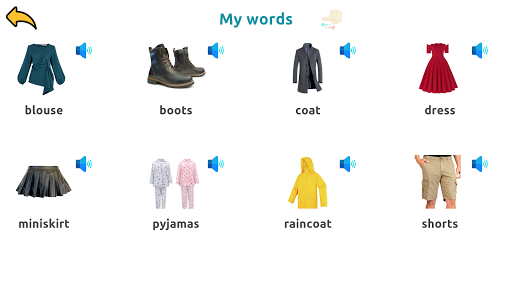 Learn Clothes in English - عکس برنامه موبایلی اندروید