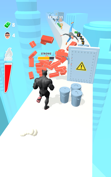 Muscle Rush - Smash Running - Gameplay image of android game