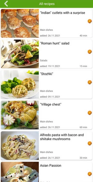Mushroom recipes - عکس برنامه موبایلی اندروید