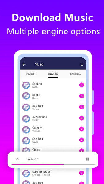 Music Downloader MP۳ Download - عکس برنامه موبایلی اندروید