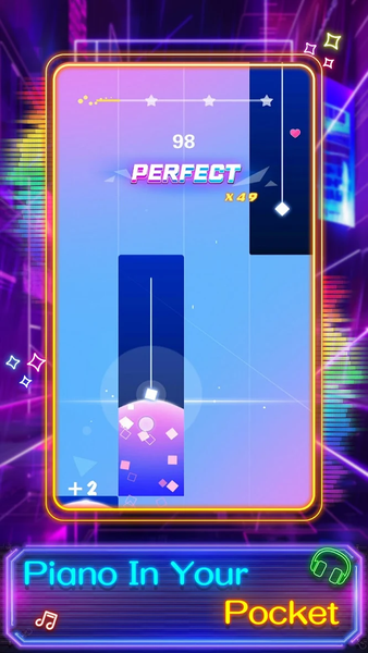 Beat Notes Cyber Music Game - عکس بازی موبایلی اندروید