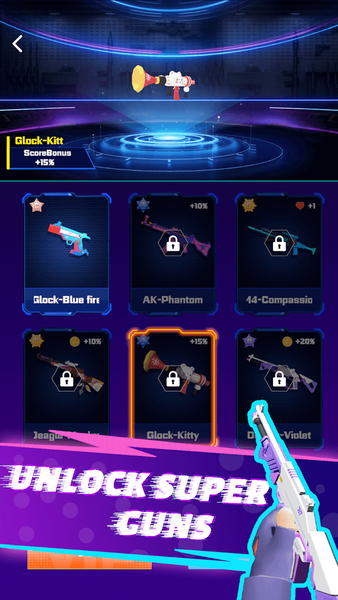 Cyber Shooter Edm Music Game - عکس بازی موبایلی اندروید