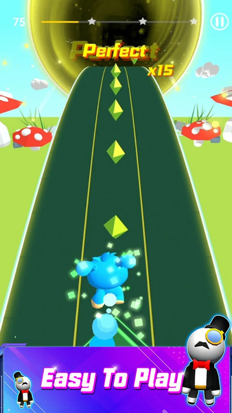 Cyber Rolling Music Ball Game - عکس بازی موبایلی اندروید