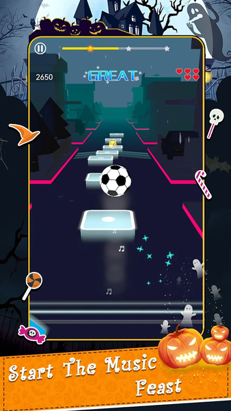 Music Hop: EDM Rush - Gameplay image of android game