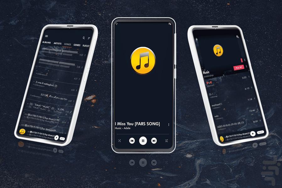 موزیک پلیر - عکس برنامه موبایلی اندروید