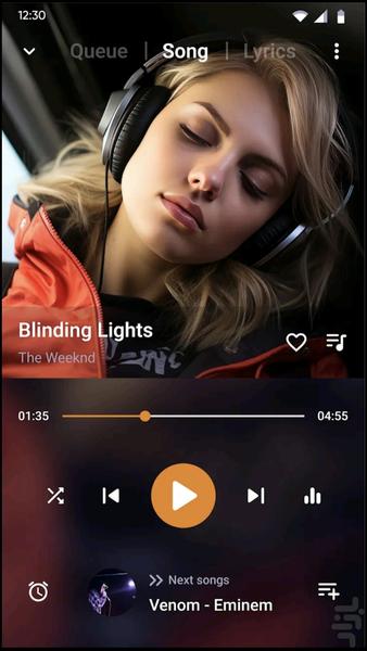 موزیک پلیر - Image screenshot of android app
