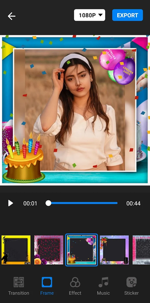 Video maker with music - Image screenshot of android app